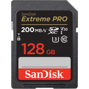 Memoria SD sandisk Extreme Pro 128gb SDHC UHS-I 200mb/s lectura 90mb/s escritura